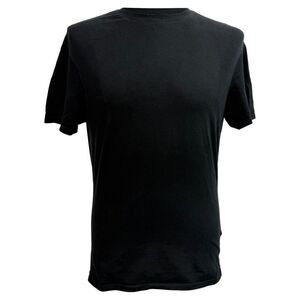 Prada Round Neck T-Shirt in Black Cotton